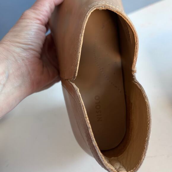 Nisolo boot size 8 Mia Everyday Ankle Bootie Almond minimalist sustainable - Picture 10 of 12